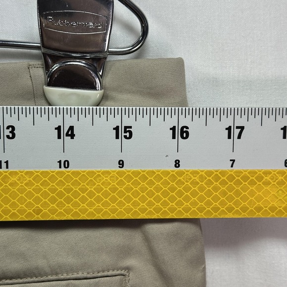 Birddogs Pants Mens 32 x 32 Khaki Chino Stretch Performance Golf Zipper Pocket - Picture 9 of 10